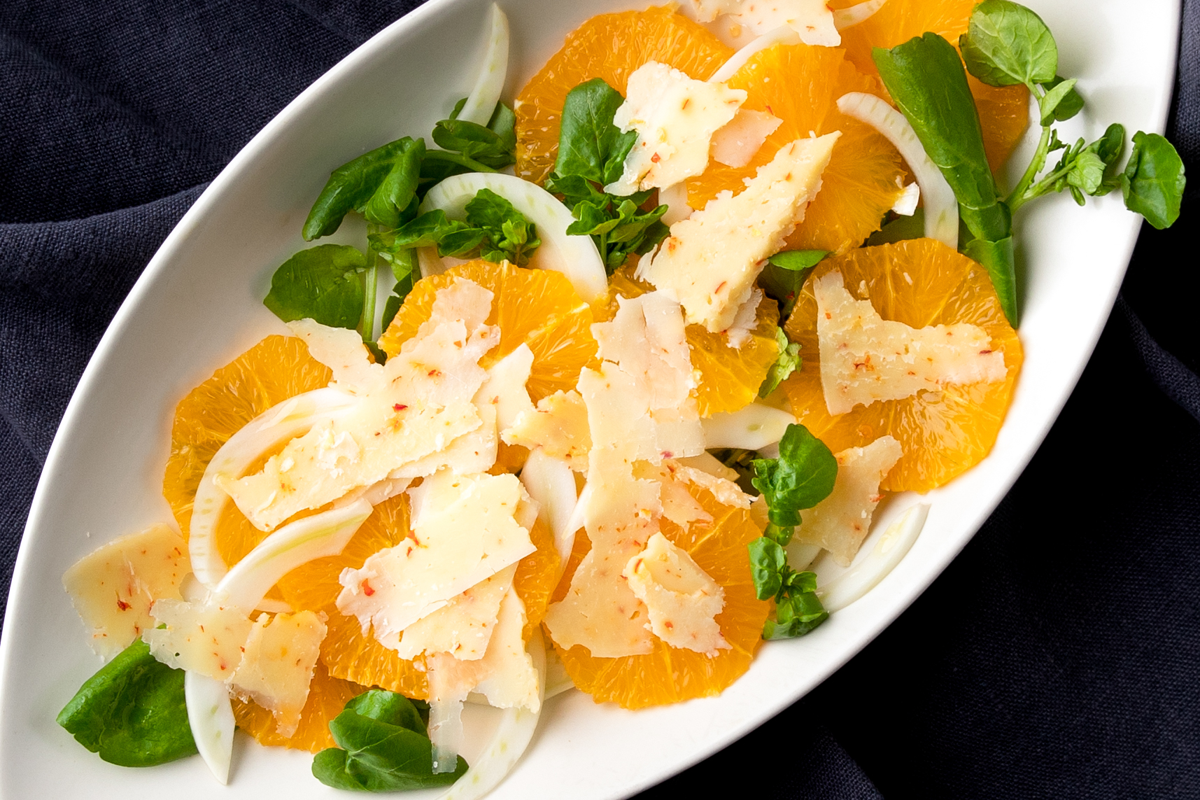 Fennel And Orange Salad With Pecorino Red Chilli | Floridia Cheese