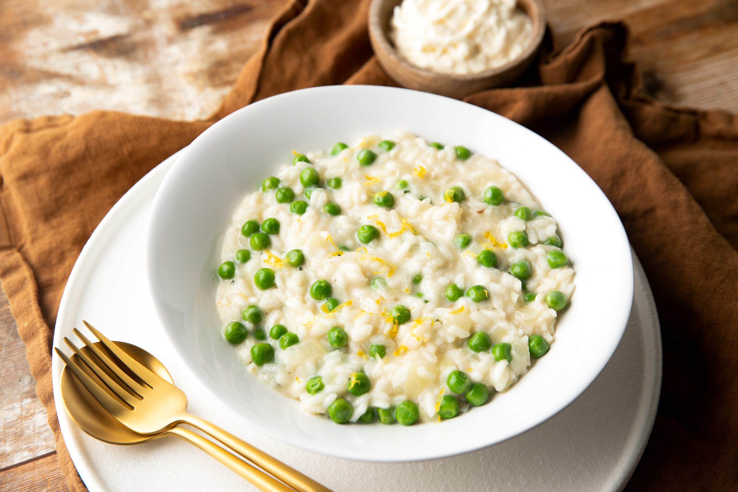 Risotto with Green Peas and Stracciatella Floridia Cheese Co